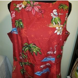 Christmas tropical sz. 2xl red dress